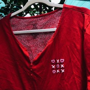 Red Tic-Tac-Toe Cropped Top